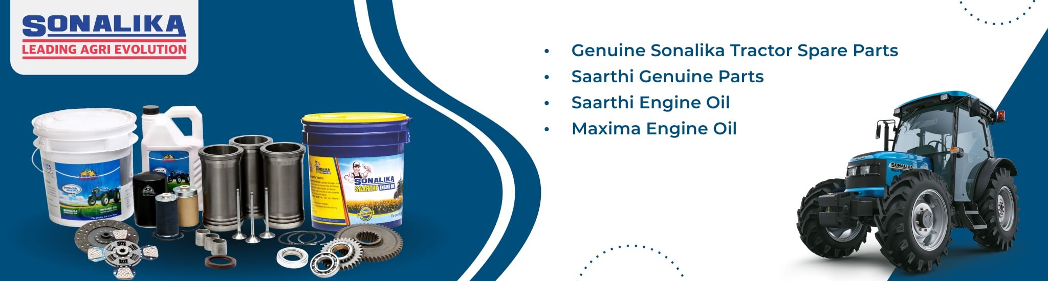 krishna web banners - Sonalika Tractor Parts