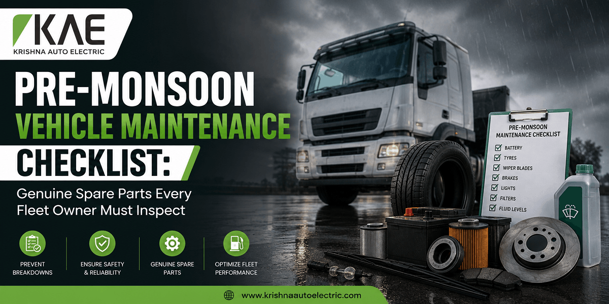 Pre-Monsoon Vehicle Maintenance Checklist: Genuine Spare Parts Every Fleet Owner Must Inspect